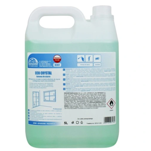 Środek do mycia i czyszczenia powierzchni szklanych Dolphin Eco Crystal 5l