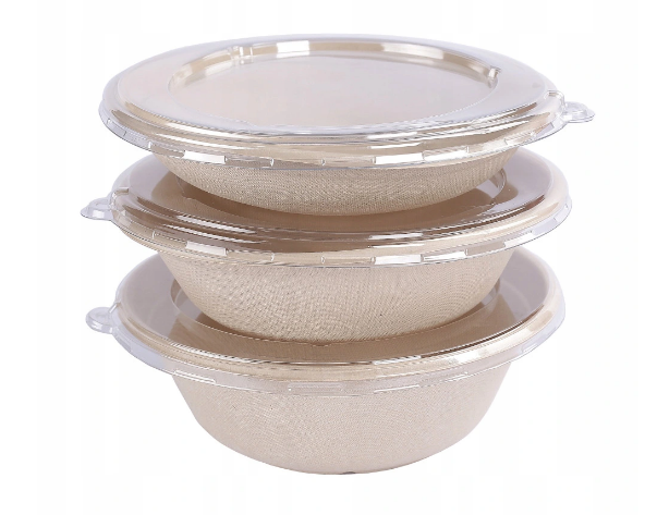 EKO Miska okrągła z trzciny cukrowej 1200ml A'50