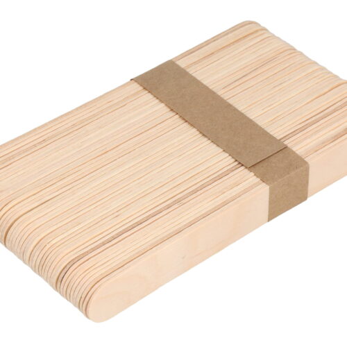 Drewniane płaskie patyki do lodów 9,3cm  A50