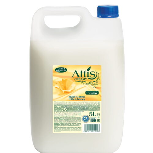 Mydło w płynie Attis mleko&miód 5l
