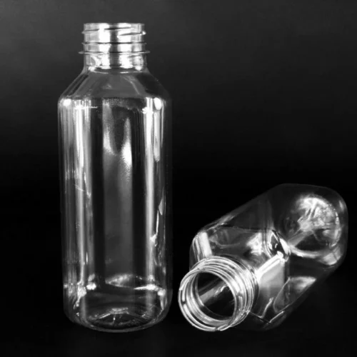 1472.webp Butelka rPET kwadratowa 480ml, gwint 38mm