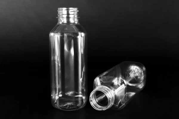 Butelka rPET kwadratowa 480ml, gwint 38mm