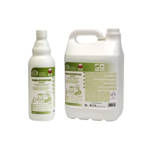 Dolphin DESCALER Forte 5L - Kwaśny płyn do usuwania osadów kamiennych i mineralnych. Doskonale usuwa naloty i osady organiczne, wysoce skuteczny przy niskich stężeniach.