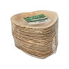 Talerze z liścia palmowego 15,5X3cm A25 - Kształt Serce