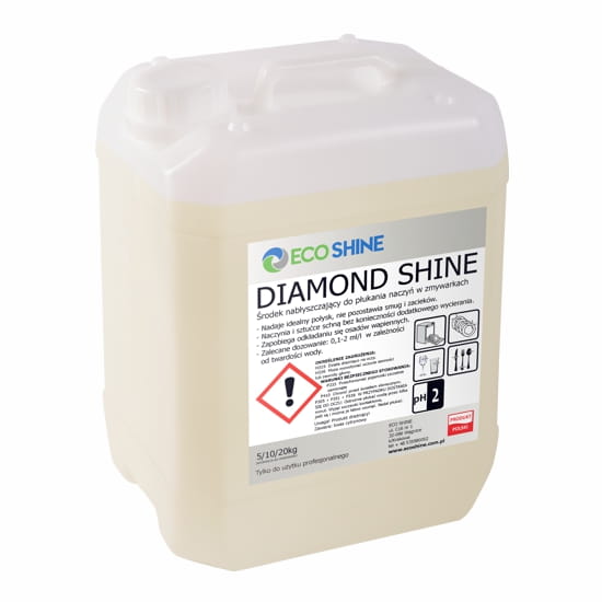 Profesjonalny płyn do płukania i nabłyszczania naczyń w zmywarkach DIAMOND SHINE 10L