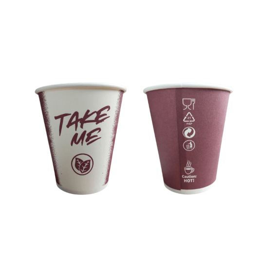 1842.png KUBEK PAPIEROWY Z NADRUKIEM TAKE ME /002/ 250ML A'50 WD