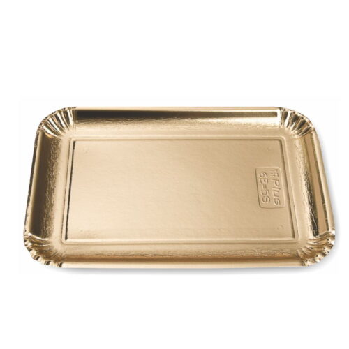 1868.jpg Elite tacka pod ciasto prostokątna złota 39,5×29,5cm