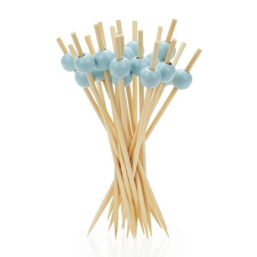 2062.jpg Patyczki bambusowe Kulka błękitna 12cm
