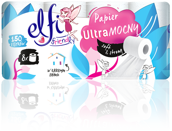 Papier toaletowy Elfi  A8 2w