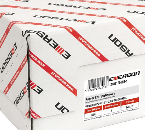 Papier komputerowy EMERSON 240x12 1+0