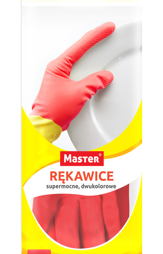 Rękawice gospodarcze dwukolorowe "S"